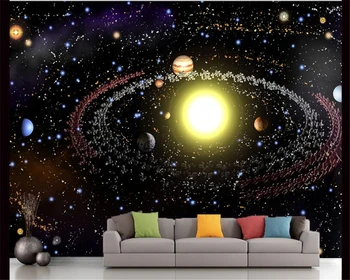 beibehang Šiuolaikinės Kūrybos Estetika 3d Tapetai Visatos Žvaigždžių Galaxy Lubų TV Fono Sienos papel de parede tapetai