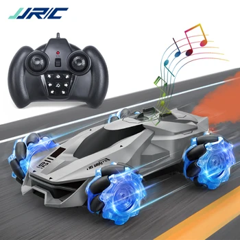 RC Automobilis 1:24 Nuotolinio Valdymo Automobilio 4WD 2.4 G 360 Sukimas su LED Šviesos ir Muzikos Imituojamas Galiniai Dūmų RC Nitro RC Automobilių Dovana Žaislai
