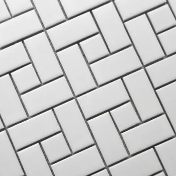 11 kvadratinių metrų juodos ir baltos spalvos plytų, keramikos mozaikos plytelės virtuvės backsplash vonios sienelės, dušo prieškambario židinio, sienų plytelės Nuotrauka 2