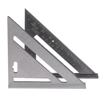 7 Colių Trikampio Valdovas Aliuminio Lydinio Matavimo Liniuote, Medžio Apdirbimo Pabandyti Kvadrato Trikampio Kampas Matlankis Kampas Valdovas Dailidė