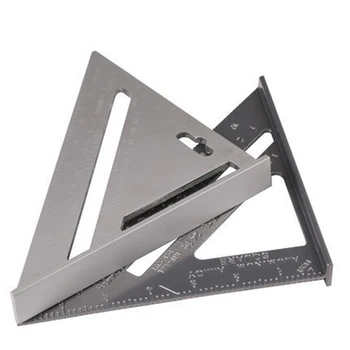 7 Colių Trikampio Valdovas Aliuminio Lydinio Matavimo Liniuote, Medžio Apdirbimo Pabandyti Kvadrato Trikampio Kampas Matlankis Kampas Valdovas Dailidė Nuotrauka 2