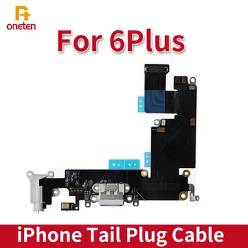 5vnt iPhone 6 Plus USB Įkrovimo lizdas Dock 