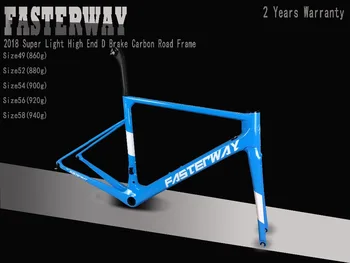 TAIVANAS prekės FASTERWAY klasikinis tamsiai mėlyna anglies kelių rėmelių UD pynimo anglies dviratis rėmas:Rėmelių+nuo balnelio iškyšos+Fork+Spaustuvas+laisvų Rankų įranga