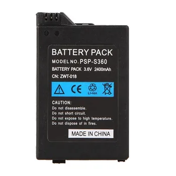 3.6 V, 2400mAh, Li-ion bateriją PSP 2000 PSP 3000 3,6 V baterija PSP-S360 Žaidimo mašina baterija Nuotrauka 2